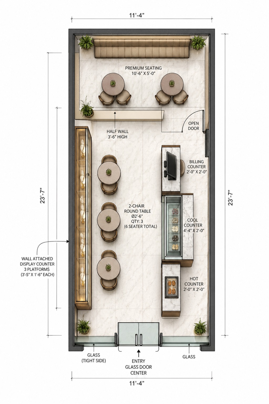 Monginis Cake Shop Store Design