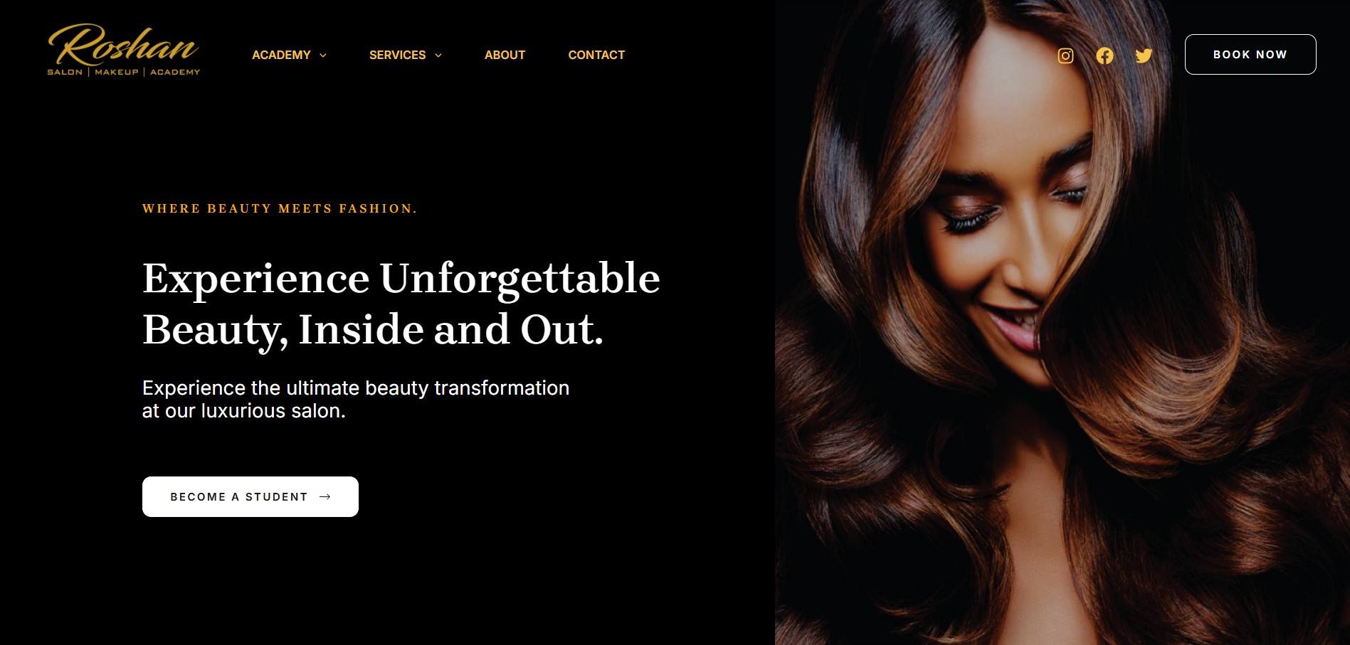 roshan salon makeup academy